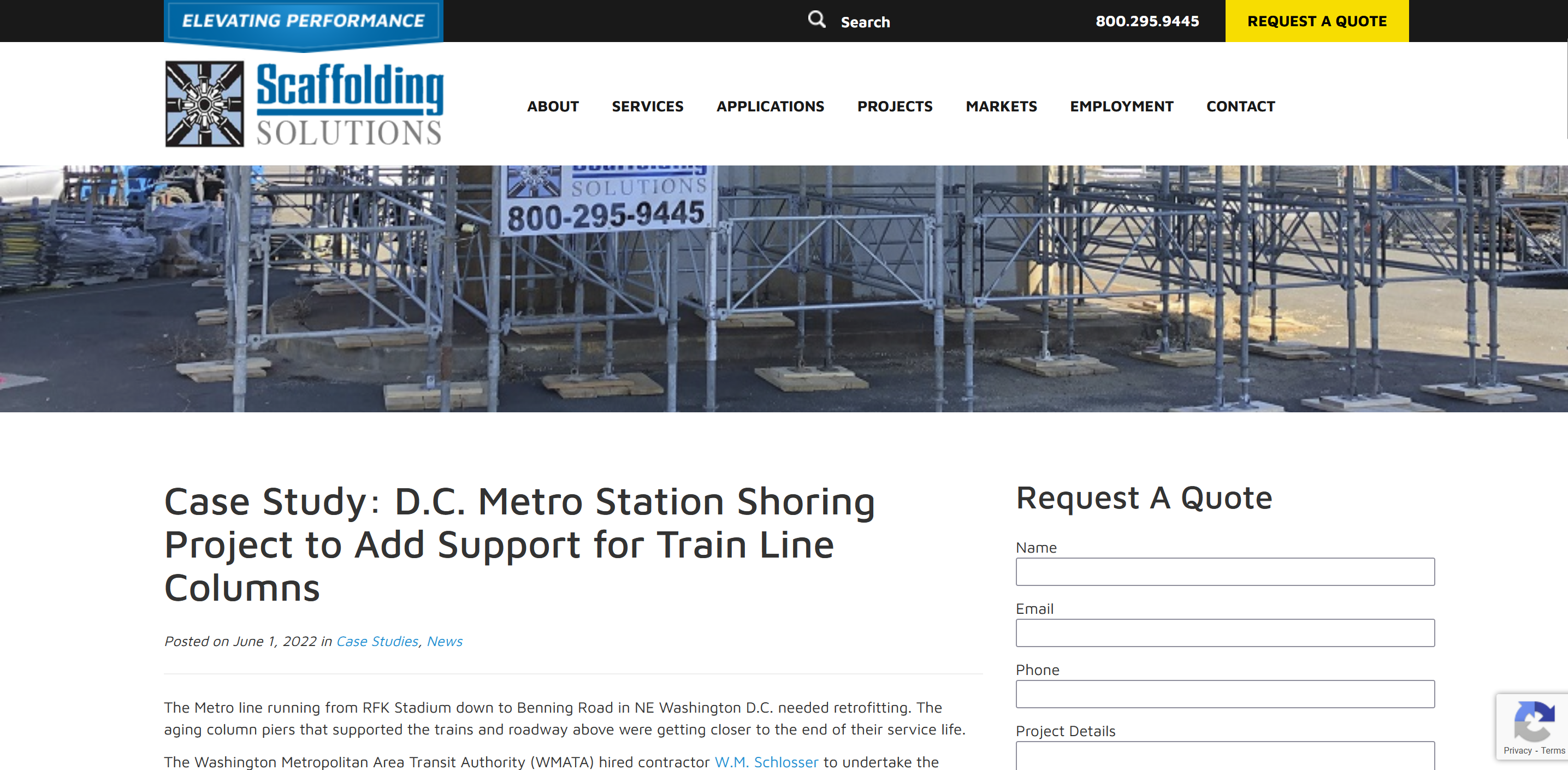 A case study about a metro station shoring project