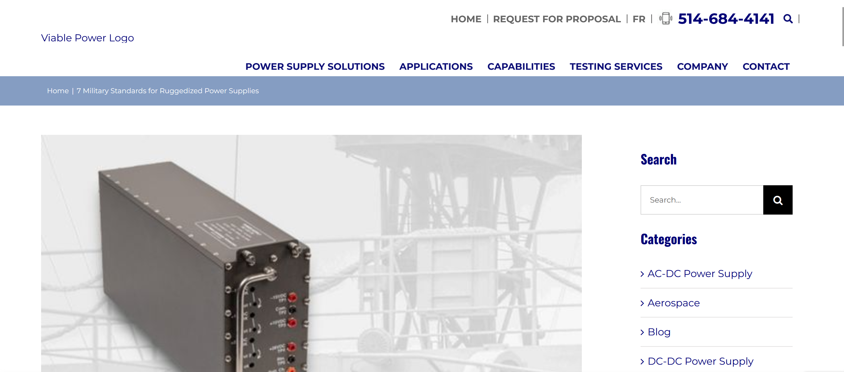 Military Standards for Ruggedized Power Supplies